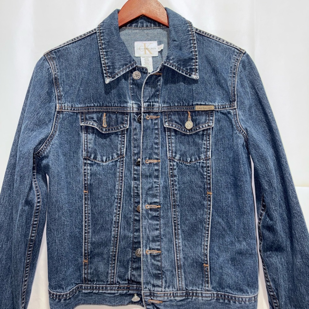 Calvin Klein Jeans Dark Blue Denim Jacket NO CALLOUTS